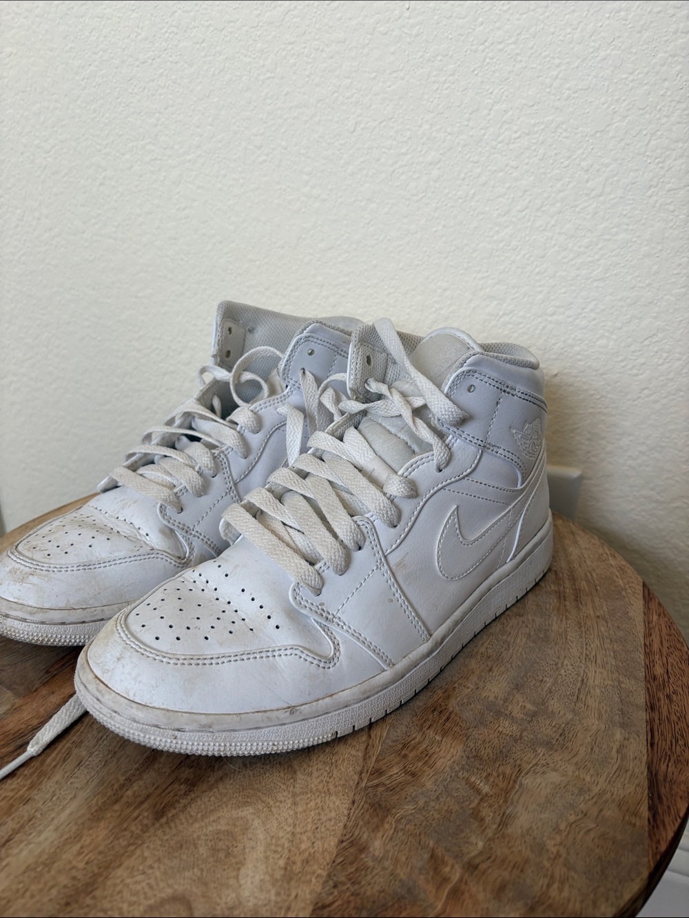Jordan White High-Top Sneakers